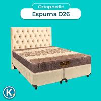 Kit Cabeceira + Cama Box + Colchão Queen D26 Ortophedic Sankonfort