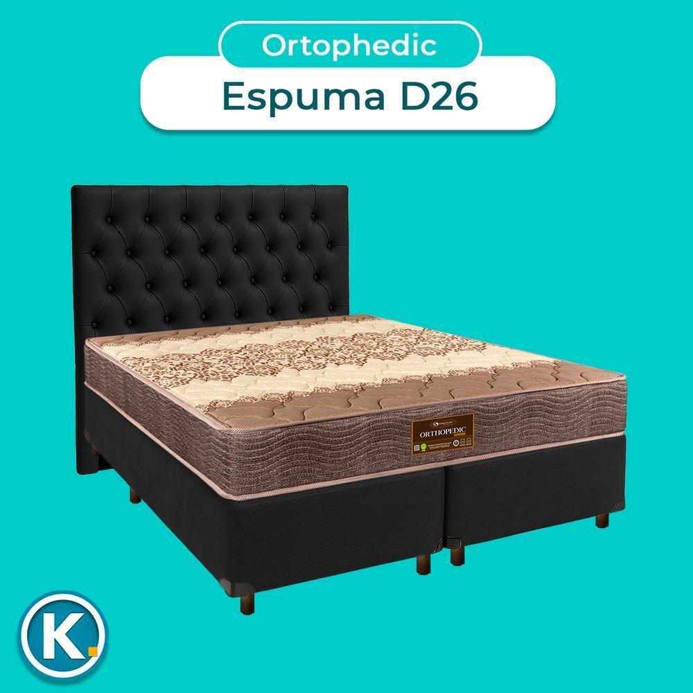 Kit Cabeceira + Cama Box + Colchão Queen D26 Ortophedic Sankonfort - 4