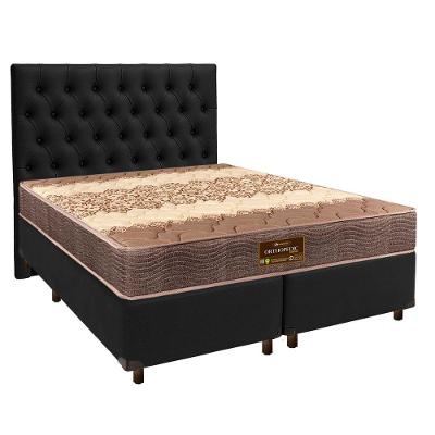 Kit Cabeceira + Cama Box + Colchão Queen D26 Ortophedic Sankonfort