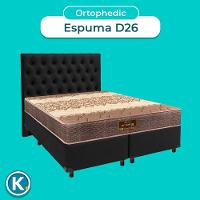 Kit Cabeceira + Cama Box + Colchão Queen D26 Ortophedic Sankonfort