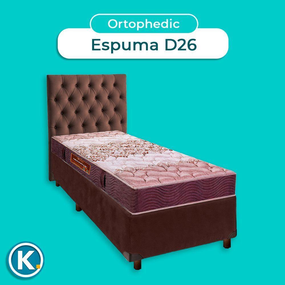 Kit Cabeceira + Cama Box + Colchão Solteiro D26 Ortophedic Sankonfort - 4
