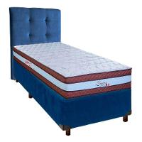 Kit Cabeceira + Cama Box + Colchão Solteiro Molas Ensacadas Legaccy Paropas - 1