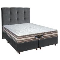 Kit Cabeceira + Cama Box + Colchão Casal Molas Ensacadas Legriff Sankonfort - 1