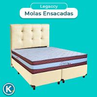 Kit Cabeceira + Cama Box + Colchão Queen Molas Ensacadas Legaccy Paropas - 5