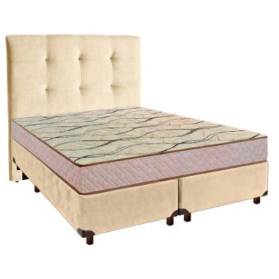 Kit Cabeceira + Cama Box + Colchão Casal D33 Maxsono Paropas