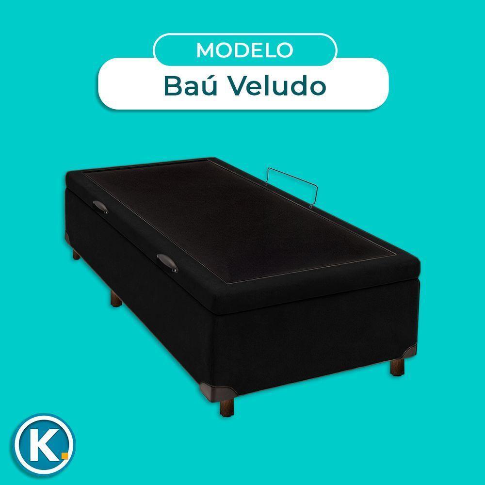 Cama Box Baú Solteiro Preto Nature 88x188 - 5