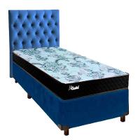 Kit Cabeceira + Cama Box + Colchão Solteiro Molas Ensacadas Life Gold Paropas - 1