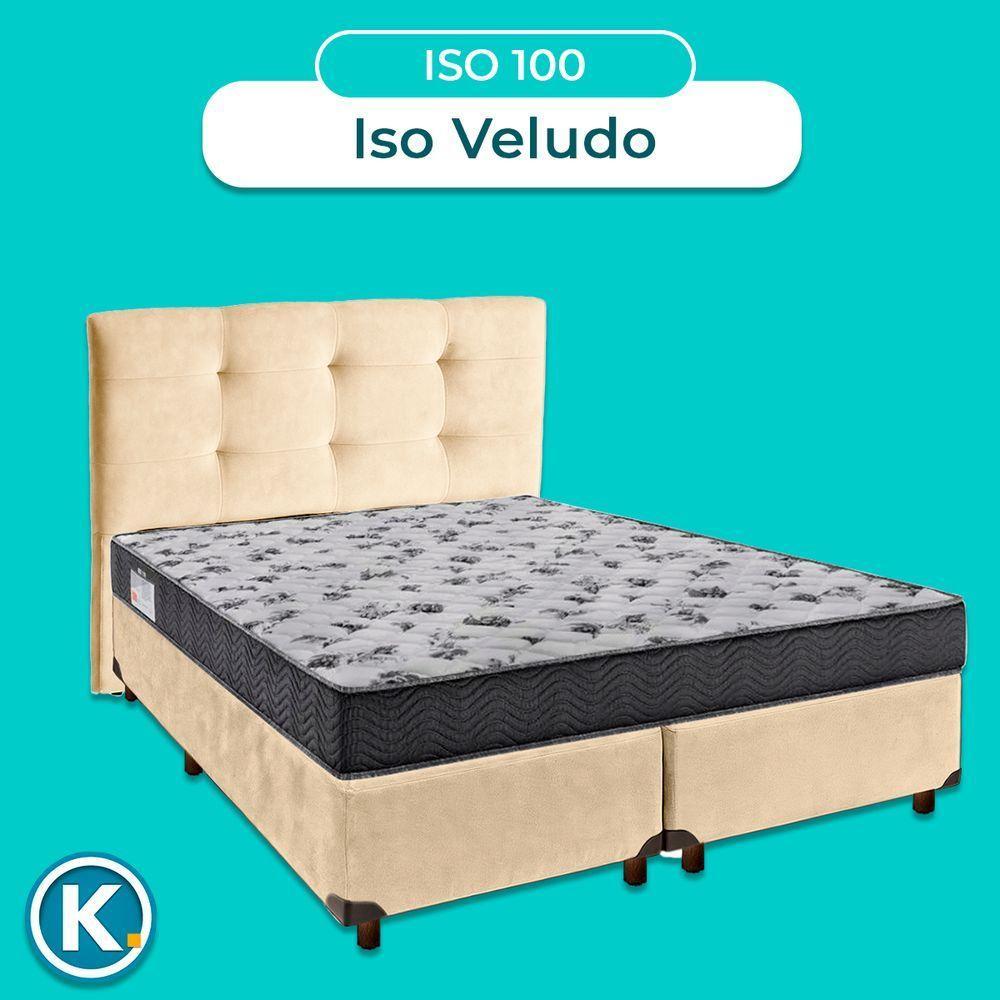 Conjunto Cama Box Blindado Casal + Colchão D33 Iso100 Ortobom + Cabeceira - 4