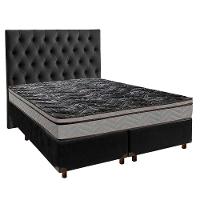 Conjunto Cama Box Blindado Casal + Colchão D28 Conforto Paropas + Cabeceira - 1