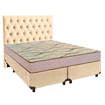 Conjunto Cama Box Blindado Casal + Colchão D33 Maxsono Paropas + Cabeceira
