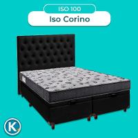 Conjunto Cama Box Bau Blindado Casal + Colchão D33 Iso100 Ortobom + Cabeceira - 3