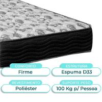Cama Box Bau + Colchão Solteiro Ortobom D33 Iso100 + Cabeceira Estofada - 3