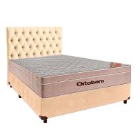 Cama Box + Colchão Casal Ortobom Molas Ensacadas Airtech + Cabeceira Estofada - 1