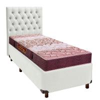 Cama Box + Colchão Solteiro D26 Ortophedic Sankonfort + Cabeceira Estofada - 1