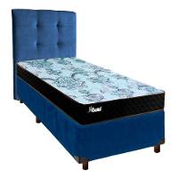 Cama Box + Colchão Solteiro Molas Ensacadas Life Gold Paropas + Cabeceira Estofada - 1