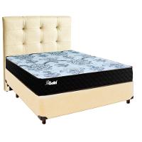 Cama Box + Colchão Casal Molas Ensacadas Life Gold Paropas + Cabeceira Estofada - 1