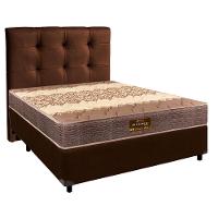 Cama Box + Colchão Casal D26 Ortophedic Sankonfort + Cabeceira Estofada - 1