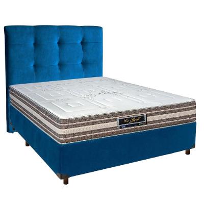 Cama Box + Colchão Casal Molas Ensacadas Legriff Sankonfort + Cabeceira Estofada