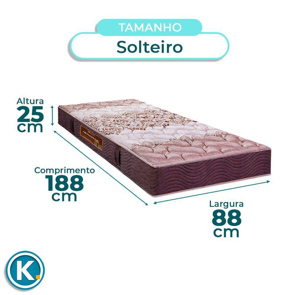 Cama + Bau Blindado E Colchão D26 Solteiro - Ortophedic Sankonfort + Cabeceira - 5