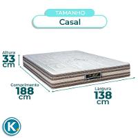 Cama + Box Cinza E Colchão Molas Ensacadas Casal - Legriff Sankonfort + Cabeceira - 5