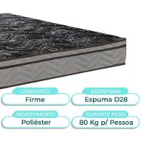 Cama + Bau Marrom E Colchão D28 Casal - Conforto Paropas + Cabeceira - 2