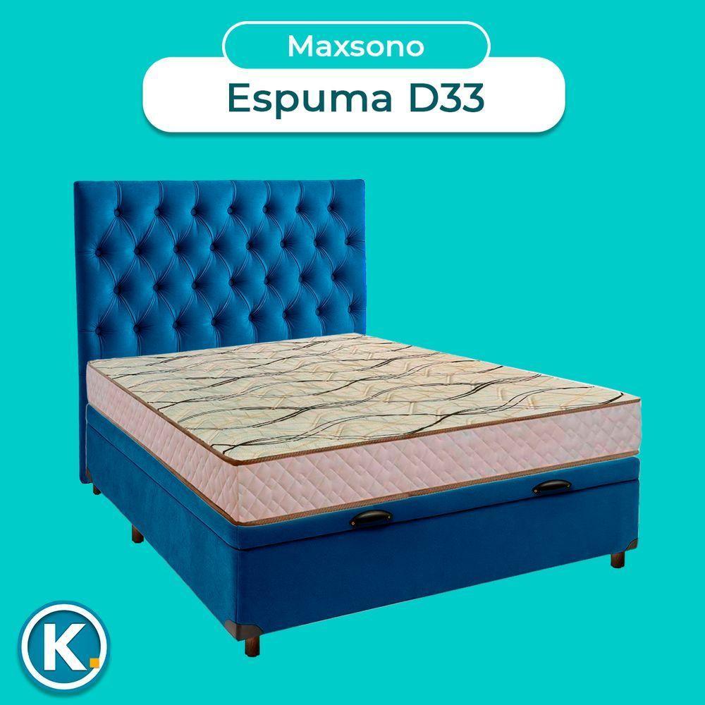 Cama + Bau Blindado E Colchão D33 Casal - Maxsono Paropas + Cabeceira - 4