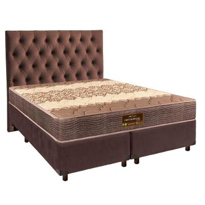 Kit Cama Box + Cabeceira + Colchão Casal D26 - Ortophedic - Sankonfort