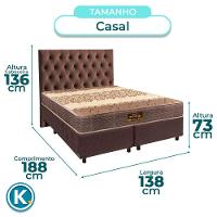 Kit Cama Box + Cabeceira + Colchão Casal D26 - Ortophedic - Sankonfort - 3