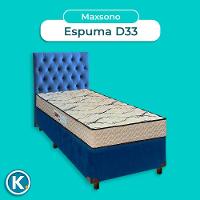 Kit Cama Box + Cabeceira + Colchão Solteiro D33 - Maxsono - Paropas