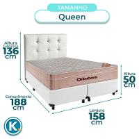 Kit Cabeceira + Cama Box + Colchão Queen Molas Ensacadas Airtech Ortobom - 3