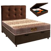 Kit Cabeceira + Cama Box Bau + Colchão Casal D26 Ortophedic Sankonfort - 1