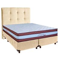 Kit Cama Box + Cabeceira + Colchão Queen Molas Ensacadas - Legaccy - Paropas - 1
