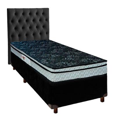 Kit Cama Box + Cabeceira + Colchão Solteiro D28 - Conforto - Paropas