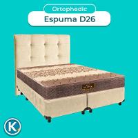 Kit Cama Box + Cabeceira + Colchão Casal D26 - Ortophedic - Sankonfort