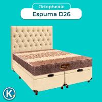 Kit Cabeceira + Cama Box Bau + Colchão Queen D26 Ortophedic Sankonfort