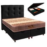 Kit Cabeceira + Cama Box Bau + Colchão Queen D26 Ortophedic Sankonfort - 1