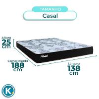 Kit Cama Box + Cabeceira + Colchão Casal Molas Ensacadas - Life Gold - Paropas - 5