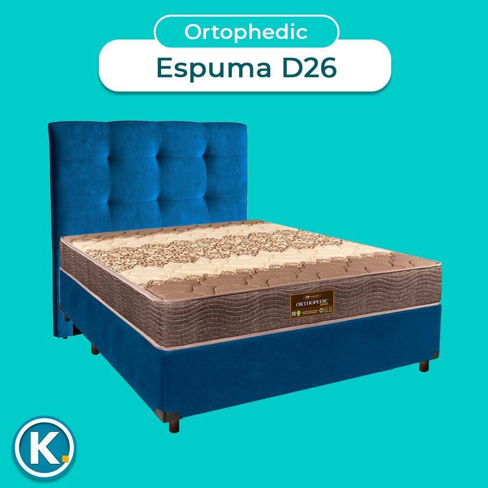 Kit Cama Box + Cabeceira + Colchão Casal D26 - Ortophedic - Sankonfort - 4