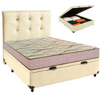 Kit Cabeceira + Cama Box Bau + Colchão Casal D33 Maxsono Paropas - 1