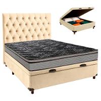 Kit Cama Box Bau + Cabeceira + Colchão Casal D28 - Conforto - Paropas - 1