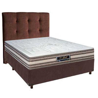 Kit Cama Box + Cabeceira + Colchão Casal Molas Ensacadas - Legriff - Sankonfort