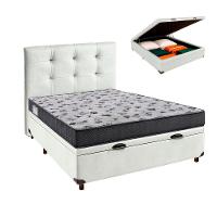 Kit Cama Box Bau + Cabeceira + Colchão Casal D33 - Iso100 - Ortobom - 1