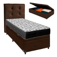 Kit Cabeceira + Cama Box Bau + Colchão Solteiro D33 Iso100 Ortobom - 1