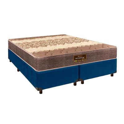 Cama + Box Blindado E Colchão D26 Casal - Ortophedic Sankonfort