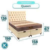 Kit Cama Box Bau + Cabeceira + Colchão Queen D26 - Ortophedic - Sankonfort - 3
