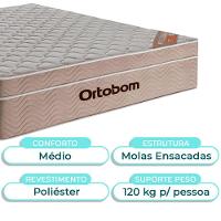 Cama Box Preto Queen + Colchão Molas Ensacadas Airtech Ortobom - 3