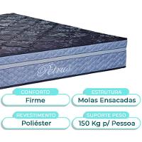 Conjunto Cama Box Blindado Casal + Colchão Molas Ensacadas Petrus Paropas - 2