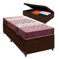 Conjunto Cama Box Bau Blindado Solteiro + Colchão D26 Ortophedic Sankonfort - 1