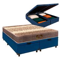 Conjunto Cama Box Bau Blindado Queen + Colchão D26 Ortophedic Sankonfort - 1