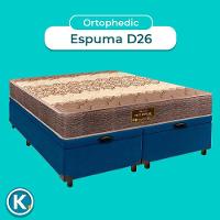 Conjunto Cama Box Bau Blindado Queen + Colchão D26 Ortophedic Sankonfort - 5